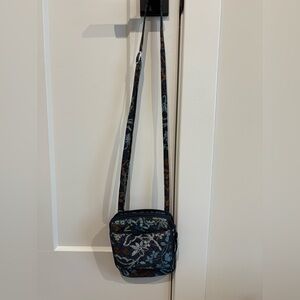 Vera Bradley Floral Crossbody Bag - Blue and Brown